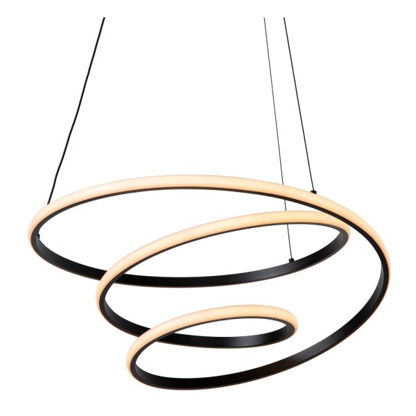 LED Hängelampe Alu Schwarz CCT 2700-4000K L:53 cm
