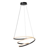LED Hängelampe Alu Schwarz CCT 2700-4000K L:53 cm