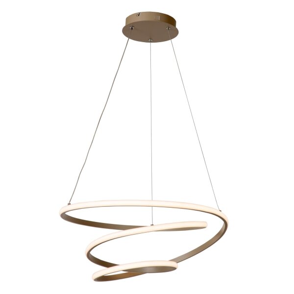 LED Hängelampe Aluminium Taupe CCT 2700-4000K B:51 cm