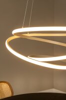 LED Hängelampe Aluminium Taupe CCT 2700-4000K B:51 cm