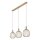 Hängelampe Metall Taupe Drahtschirm GU10 L:116 cm