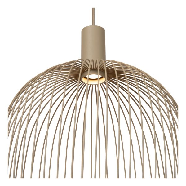 Hängelampe verstellbar Taupe GU10 Ø40 cm rund modern