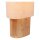 Tischlampe Holz Stoff Natur Weiß E27 H:70 cm modern