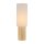 Stehlampe Fußschalter Holz Stoff Natur Weiß E27 100 cm