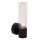 LED Außenwandleuchte Glas Schwarz 2700K IP54 T:13,2 cm