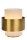 Tischleuchte Glas Gold Weiß Retro E27 H:23,5 cm