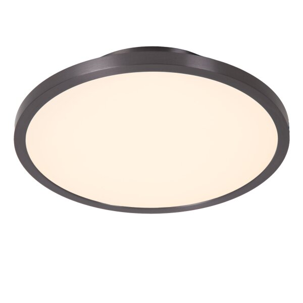 LED Deckenlampe Schwarz-Chrom CCT 2700-4000K Ø19,7 cm