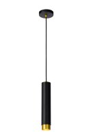 Hängelampe verstellbar Schwarz GU10 Ø5,9 cm rund