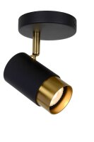 Deckenlampe schwenkbar drehbar Schwarz Gold GU10