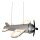 LED Pendelleuchte Kinder Flugzeug Grauguss 2500K