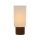Tischlampe Holz Leinen Natur E27 H:70 cm Skandinavisch