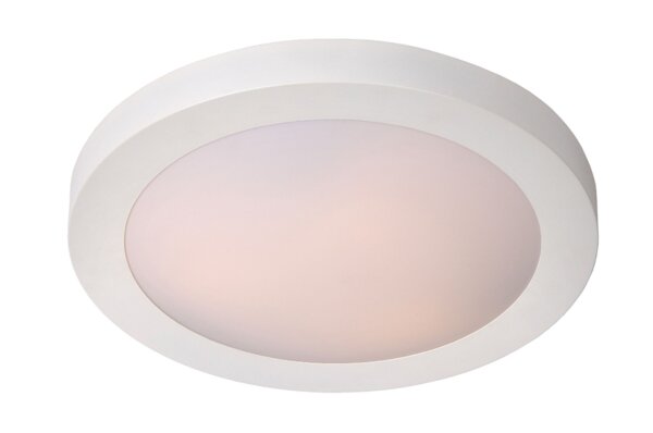Deckenlampe blendarm Weiß E27 IP44 Ø27 cm rund