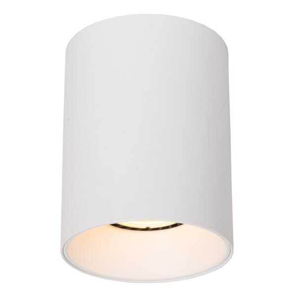 Deckenlampe Aluminium Weiß GU10 Ø8 cm rund modern