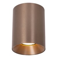 Deckenlampe Aluminium Kaffeebraun GU10 &Oslash;8 cm rund