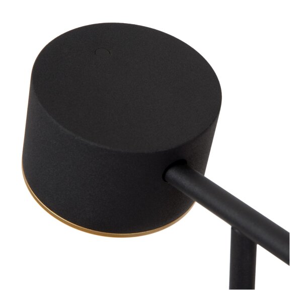 LED Stehlampe schwenkbar Touchdimmer Schwarz 2700K