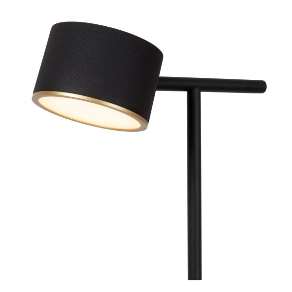 LED Stehlampe schwenkbar Touchdimmer Schwarz 2700K