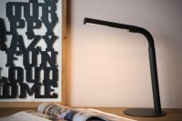 LED Tischlampe flexibel Kabelschalter Schwarz 2700K
