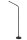 LED Stehlampe Akku flexibel kabellos Schwarz 2700K