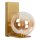 LED Wandlampe Glas Metall Gold Bernstein 2700K H:24 cm