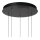LED Pendelleuchte Glas Schwarz Bernstein 2700K Ø57 cm