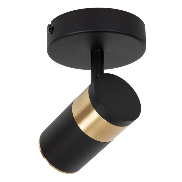 Deckenleuchte schwenkbar verstellbar Schwarz Gold GU10