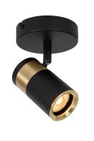 Deckenleuchte schwenkbar verstellbar Schwarz Gold GU10