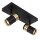 Deckenleuchte schwenkbar Schwarz Gold GU10 L:28 cm