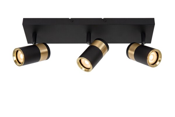 Deckenleuchte schwenkbar Schwarz Gold GU10 L:40 cm