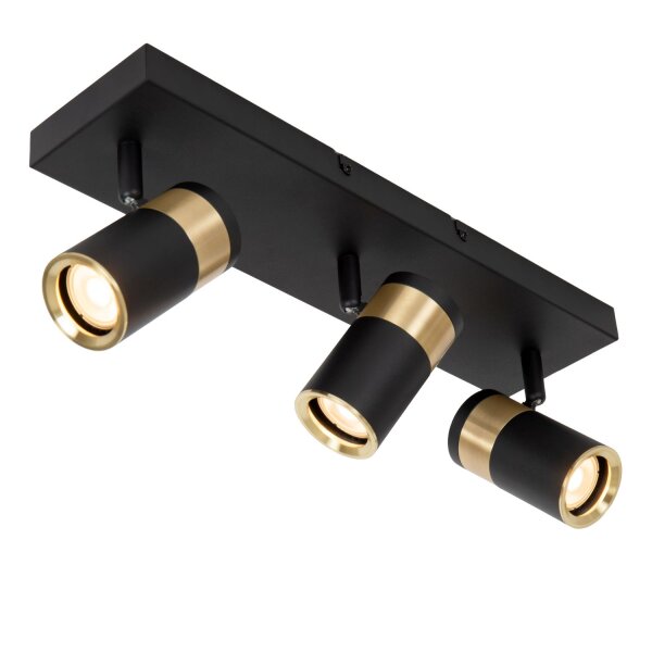 Deckenleuchte schwenkbar Schwarz Gold GU10 L:40 cm