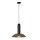 Hängelampe verstellbar Schwarz Kaffeebraun E27 B:40 cm