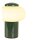 LED Tischlampe Akku Touchdimmer Glas Grün Weiß 2700K