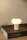 LED Tischlampe Akku Glas Beige Weiß 2700K H:9,5 cm
