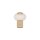 LED Tischlampe Akku Glas Beige Weiß 2700K H:9,5 cm