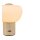 LED Tischleuchte Akku Glas Beige Weiß Pilzlampe 2700K