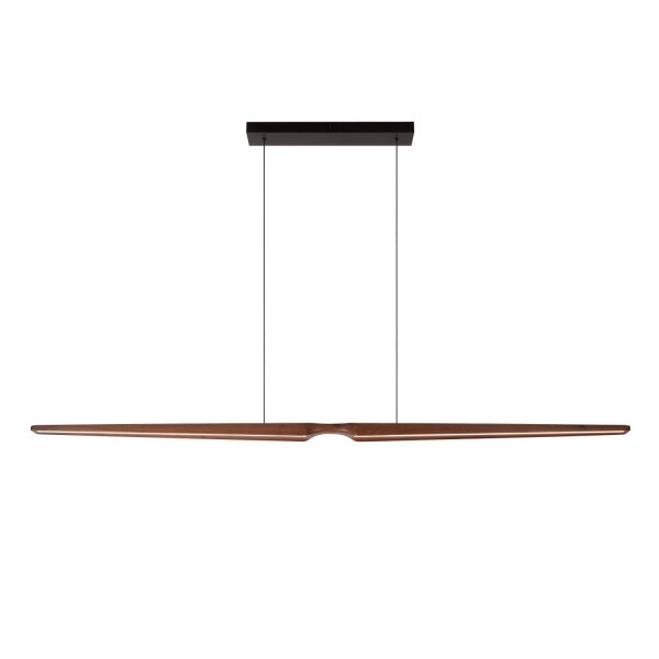 LED Pendelleuchte Holz Schwarz CCT 2200-4000K L:180 cm