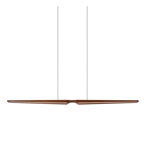 LED Pendelleuchte Holz Schwarz CCT 2200-4000K L:180 cm
