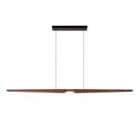 LED Pendelleuchte Holz Schwarz CCT 2200-4000K L:180 cm