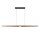 LED Pendelleuchte Holz Schwarz CCT 2200-4000K L:180 cm