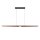LED Pendelleuchte Holz Schwarz CCT 2200-4000K L:180 cm
