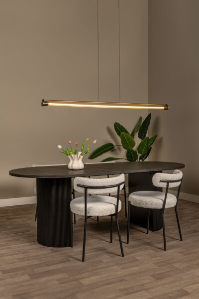 LED Pendelleuchte dimmbar Schwarz 2700-4000K L:146,3 cm