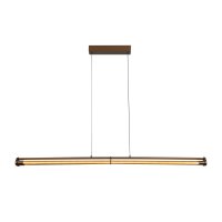 LED Pendelleuchte dimmbar Schwarz 2700-4000K L:146,3 cm