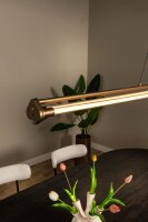 LED Pendelleuchte dimmbar Schwarz 2700-4000K L:146,3 cm