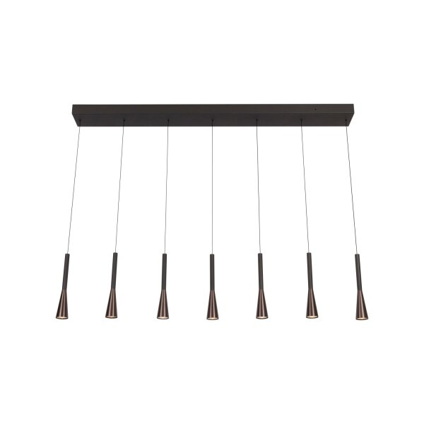 LED Hängelampe Aluminium Schwarz CCT 2700-4000K 130 cm