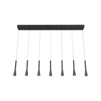 LED Hängelampe Aluminium Schwarz CCT 2700-4000K 130 cm