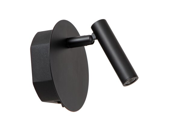 LED Wandlampe Akku Schalter flexibel Schwarz 3000K