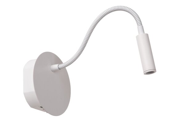 LED Wandlampe Akku verstellbar Weiß USB-C 3000K T:29 cm