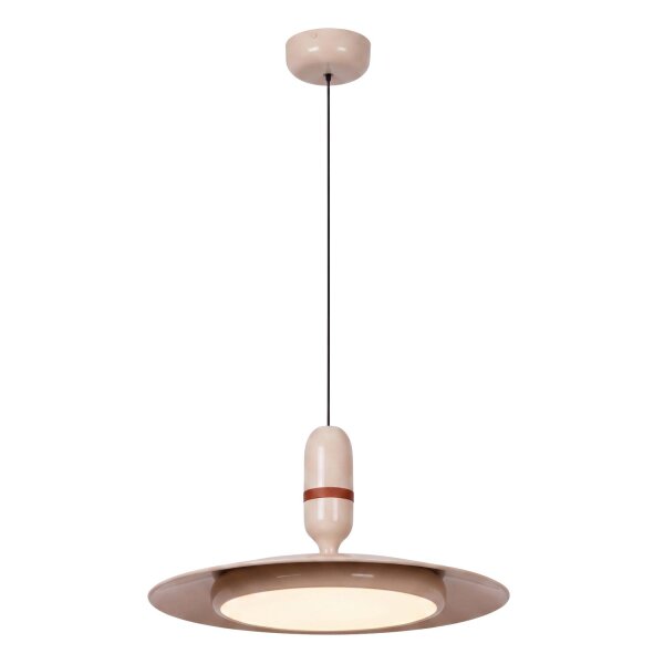 LED Hängelampe Metall Beige CCT 2200-3000K Ø47 cm rund