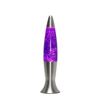 Lampe à Lave Rétro Paillettes Violet Argent...
