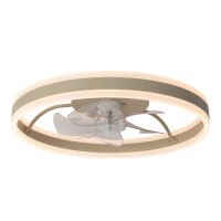 LED Deckenventilator mit Licht dimmbar Taupe 2700-4000K