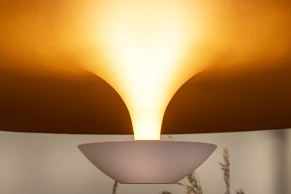 LED Pendelleuchte verstellbar Weiß 2700K Ø60 cm rund